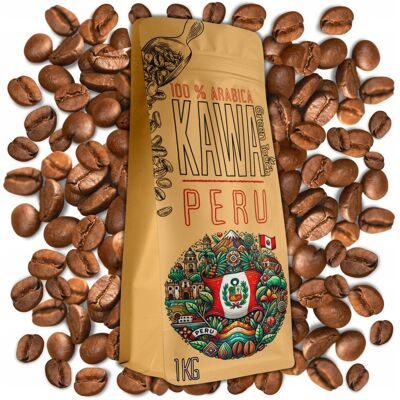 Kawa Ziarnista Peru Region Junin Natural 100% Arabica 1 Kg Green Touch Kawa Ziarnista Peru Region Junin Natural 100% Arabica 1 Kg Green Touch
