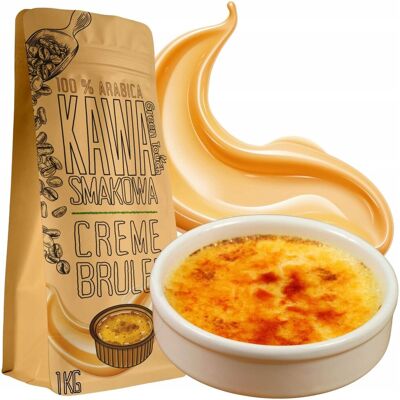 Kawa Ziarnista Smakowa Creme Brulee Deserowa Śmietankowa 1 Kg Green Touch Kawa Ziarnista Smakowa Creme Brulee Deserowa Śmietankowa 1 Kg Green Touch