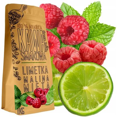 Kawa Ziarnista Smakowa Letnie Orzeźwienie Malinowa Mięta 1 Kg Green Touch Kawa Ziarnista Smakowa Letnie Orzeźwienie Malinowa Mięta 1 Kg Green Touch
