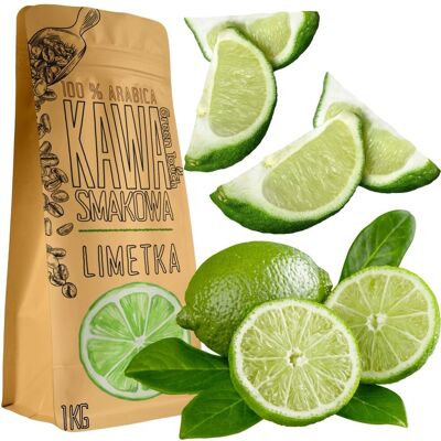 Kawa Ziarnista Smakowa Limetka Limonka Orzeźwiająca 1 Kg Green Touch Kawa Ziarnista Smakowa Limetka Limonka Orzeźwiająca 1 Kg Green Touch