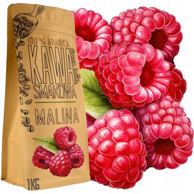 Kawa Ziarnista Smakowa Malinowa Soczysta Malina Arabica 1 Kg Green Touch Kawa Ziarnista Smakowa Malinowa Soczysta Malina Arabica 1 Kg Green Touch