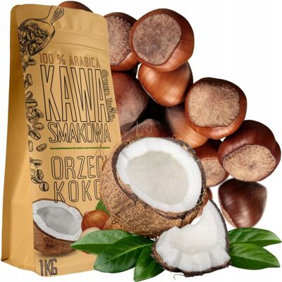 Kawa Ziarnista Smakowa Orzechowo Kokosowa Orzech Kokos 1 Kg Green Touch Kawa Ziarnista Smakowa Orzechowo Kokosowa Orzech Kokos 1 Kg Green Touch