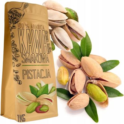 Kawa Ziarnista Smakowa Pistacjowa Pistacja Arabica 1 Kg Green Touch Kawa Ziarnista Smakowa Pistacjowa Pistacja Arabica 1 Kg Green Touch