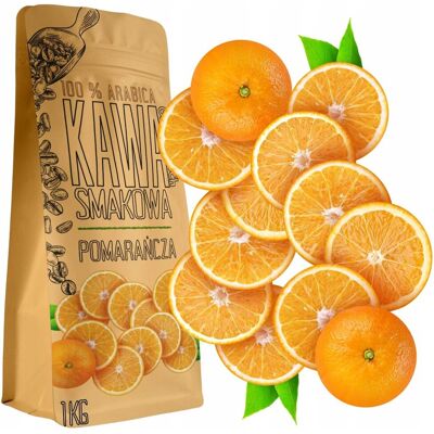 Kawa Ziarnista Smakowa Pomarańczowa Soczysta Pomarańcza 1 Kg Green Touch Kawa Ziarnista Smakowa Pomarańczowa Soczysta Pomarańcza 1 Kg Green Touch
