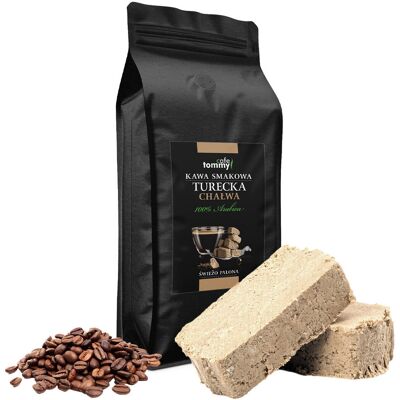 Tommy Cafe Kawa Ziarnista Smakowa Turecka Chałwa 1kg Tommy Cafe Kawa Ziarnista Smakowa Turecka Chałwa 1kg