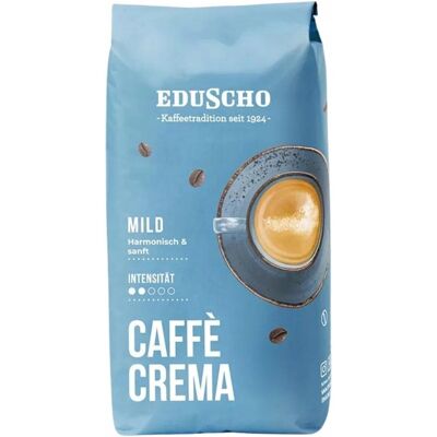 Eduscho - Caffè Crema Mild - 1 kg całe ziarna - Kawa Eduscho - Caffè Crema Mild - 1 kg całe ziarna - Kawa