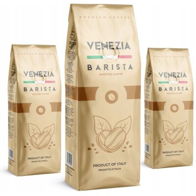 Kawa Ziarnista Venezia Barista Plus 3kg Świeżo Palona Arabica Robusta Kawa Ziarnista Venezia Barista Plus 3kg Świeżo Palona Arabica Robusta
