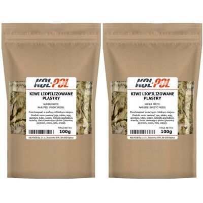 KIWI LIOFILIZOWANE 200g Plastry naturalne Owoce liofilizowane Kol-Pol KIWI LIOFILIZOWANE 200g Plastry naturalne Owoce liofilizowane Kol-Pol
