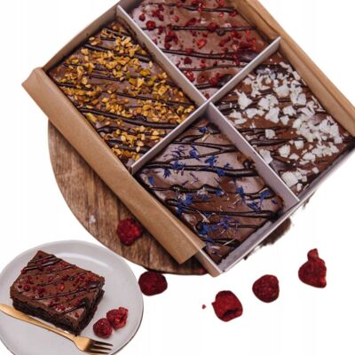 Inny producent Klasyczne BROWNIE CIASTO intensywnie CZEKOLADOWE naturalne składniki 100% Inny producent Klasyczne BROWNIE CIASTO intensywnie CZEKOLADOWE naturalne składniki 100%
