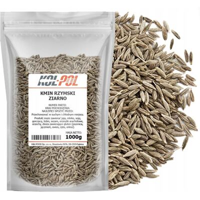 KMIN RZYMSKI ZIARNO 1kg Naturalny aromatyczny przyprawa jakość Kol-Pol KMIN RZYMSKI ZIARNO 1kg Naturalny aromatyczny przyprawa jakość Kol-Pol