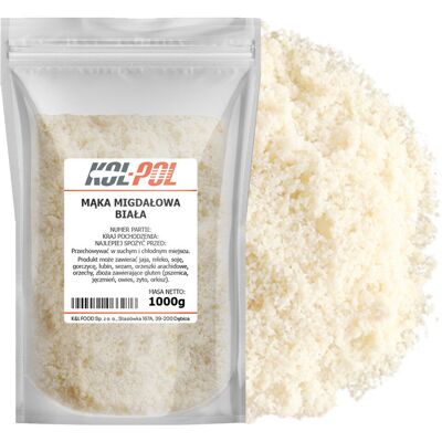 MĄKA MIGDAŁOWA 1kg Migdały mielone naturalna mączka keto jakość Kol-Pol MĄKA MIGDAŁOWA 1kg Migdały mielone naturalna mączka keto jakość Kol-Pol