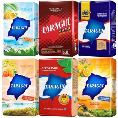 Kompletny Zestaw Smaków Yerba Mate Taragui 6x500g Kompletny Zestaw Smaków Yerba Mate Taragui 6x500g