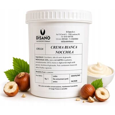 Inny producent Krem orzechowy Bianca Nocciola Disano Sycylia 1kg Pasta orzechowa Włoska Inny producent Krem orzechowy Bianca Nocciola Disano Sycylia 1kg Pasta orzechowa Włoska