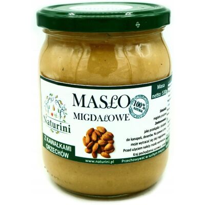 Naturini Krem Pasta Z Migdałów 100% Naturalna Crunchy 530g Naturini Krem Pasta Z Migdałów 100% Naturalna Crunchy 530g