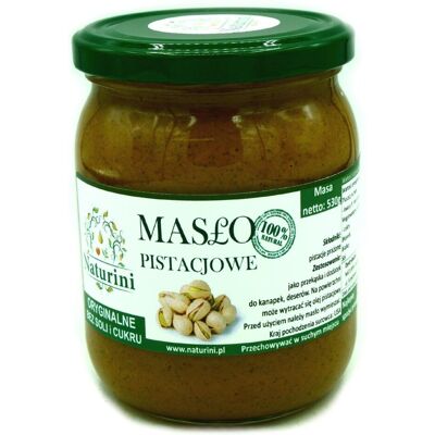 Naturini Krem Pistacjowy Super Smak Naturalny 530g Smooth Naturini Krem Pistacjowy Super Smak Naturalny 530g Smooth