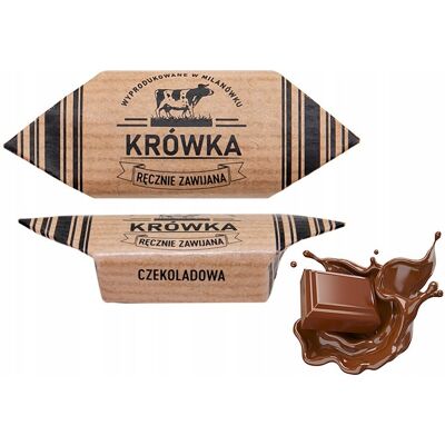 B&B; Słodycze z Pomysłem Krówki Ciągutki Czekoladowe 1Kg B&B; Słodycze z Pomysłem Krówki Ciągutki Czekoladowe 1Kg
