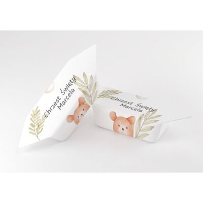 B&B; Słodycze z Pomysłem Krówki Ciągutki Mleczne Personalizowane 1kg Chrzest Święty Miś Baloniki B&B; Słodycze z Pomysłem Krówki Ciągutki Mleczne Personalizowane 1kg Chrzest Święty Miś Baloniki