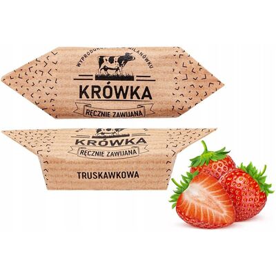 B&B; Słodycze z Pomysłem Krówki Ciągutki Truskawkowe 2Kg B&B; Słodycze z Pomysłem Krówki Ciągutki Truskawkowe 2Kg