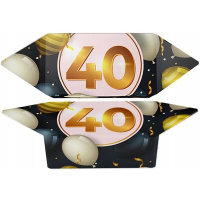 B&B; Słodycze z Pomysłem Krówki na 40 urodziny prezent dla gości 1 kg WZ1 B&B; Słodycze z Pomysłem Krówki na 40 urodziny prezent dla gości 1 kg WZ1