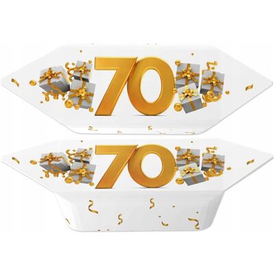 B&B; Słodycze z Pomysłem Krówki na 70 urodziny prezent dla gości 1 kg B&B; Słodycze z Pomysłem Krówki na 70 urodziny prezent dla gości 1 kg