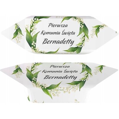 B&B; Słodycze z Pomysłem Krówki na Komunię z imieniem dziecka, prezent, podziękowanie 1kg B&B; Słodycze z Pomysłem Krówki na Komunię z imieniem dziecka, prezent, podziękowanie 1kg