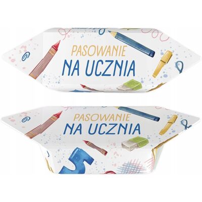 B&B; Słodycze z Pomysłem Krówki na Pasowanie na Ucznia - upominek dla dzieci i szkół wz 2 1kg B&B; Słodycze z Pomysłem Krówki na Pasowanie na Ucznia - upominek dla dzieci i szkół wz 2 1kg