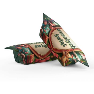 Candy Krówki świąteczne reklamowe z logo – ręcznie pakowane 1 kg Candy Krówki świąteczne reklamowe z logo – ręcznie pakowane 1 kg