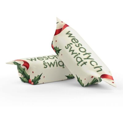 Candy Krówki świąteczne z personalizowanym nadrukiem – 1 kg Candy Krówki świąteczne z personalizowanym nadrukiem – 1 kg