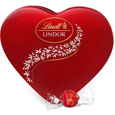 Lindt Lindor Mleczna Czekolada Puszka Serce 187g Lindt Lindor Mleczna Czekolada Puszka Serce 187g