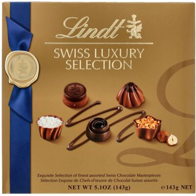 Lindt Swiss Luxury Selection Bombonierka 143g, Ślub Lindt Swiss Luxury Selection Bombonierka 143g, Ślub