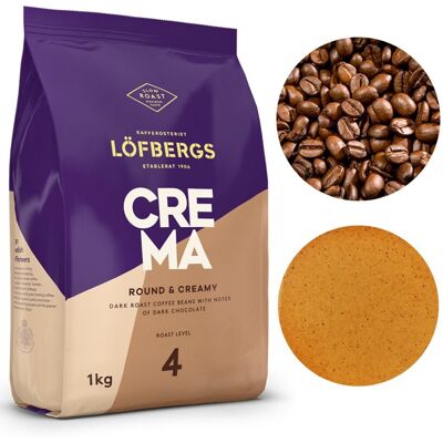 Lofbergs Crema Kawa Ziarnista Intensywna 1kg Lofbergs Crema Kawa Ziarnista Intensywna 1kg