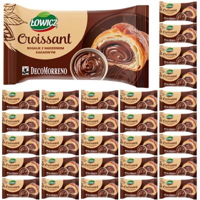 ŁOWICZ crooissant z nadz kakaowym 60g x 30szt ŁOWICZ crooissant z nadz kakaowym 60g x 30szt