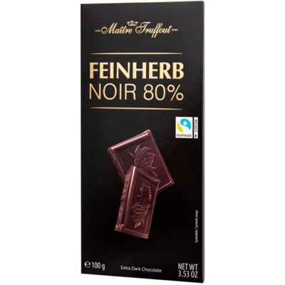 Maitretruffout Premium Extra Gorzka Czekolada 80% 100 G Maitretruffout Premium Extra Gorzka Czekolada 80% 100 G