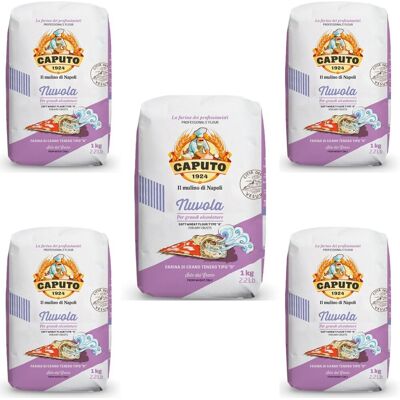 Mąka do pizzy Włoska oryginalna Nuvola 5 x 1kg - Caputo Mąka do pizzy Włoska oryginalna Nuvola 5 x 1kg - Caputo