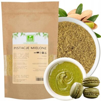 Green Essence Mąka pistacjowa 250 g - Pistacje mielone prażone bez soli Green Essence Mąka pistacjowa 250 g - Pistacje mielone prażone bez soli