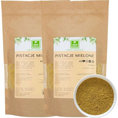 Green Essence Mąka Pistacjowa z pistacji prażonych 500g Pistacje Mielone prażone 2x 250g Green Essence Mąka Pistacjowa z pistacji prażonych 500g Pistacje Mielone prażone 2x 250g
