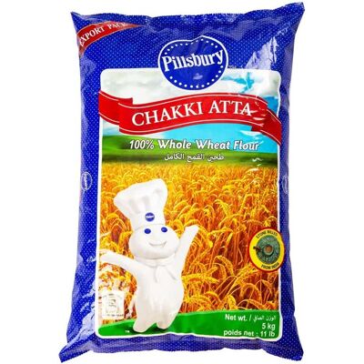 Inny producent Mąka pszenna pełnoziarnista Chakki Atta Pillsbury 5kg Inny producent Mąka pszenna pełnoziarnista Chakki Atta Pillsbury 5kg