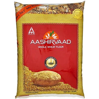 Inny producent Mąka pszenna razowa Aashirvaad 10kg Inny producent Mąka pszenna razowa Aashirvaad 10kg
