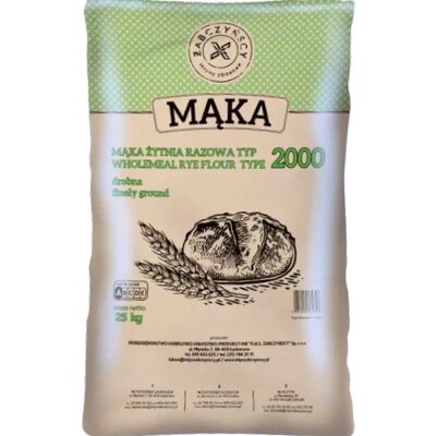 Mąka żytnia razowa drobna '2000' 25kg - Tota Mąka żytnia razowa drobna '2000' 25kg - Tota