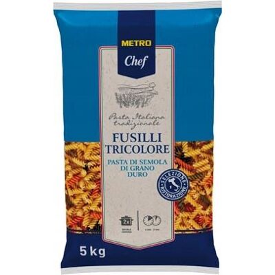 Makaron Fusilli 3 kolorowy - 5kg Metro chef Makaron Fusilli 3 kolorowy - 5kg Metro chef