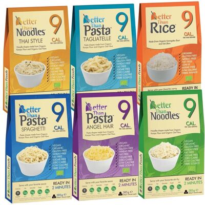 Inny producent Makaron Konjac Bezglutenowy BIO shirataki DIETA KETO I VEGE MIX 6x 385g Inny producent Makaron Konjac Bezglutenowy BIO shirataki DIETA KETO I VEGE MIX 6x 385g