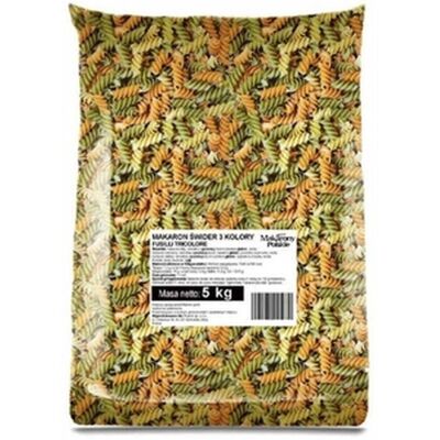 Inny producent Makaron świdry tricolor 5 kg Inny producent Makaron świdry tricolor 5 kg