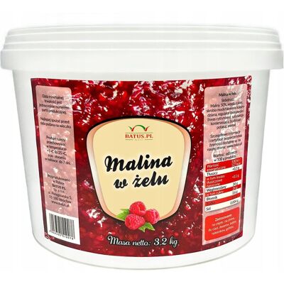 Batus Malina W Żelu 50 % Deserowa Frużelina 3,2 Kg Batus Malina W Żelu 50 % Deserowa Frużelina 3,2 Kg