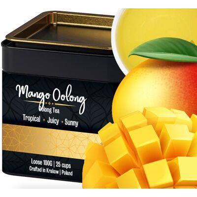 Leo Tea Mango Oolong Herbata w Puszce 100g Naturalne Aromaty Bez sztucznych dodatków Leo Tea Mango Oolong Herbata w Puszce 100g Naturalne Aromaty Bez sztucznych dodatków