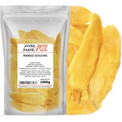 Mango Suszone 1kg Grube plastry Aromatyczne Mięsiste wysoka jakość Kol-Pol Mango Suszone 1kg Grube plastry Aromatyczne Mięsiste wysoka jakość Kol-Pol