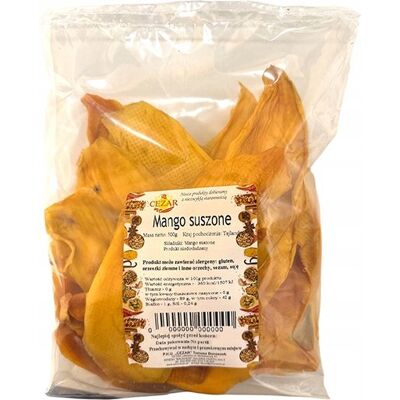MANGO SUSZONE naturalnie plastry 500g CEZAR MANGO SUSZONE naturalnie plastry 500g CEZAR