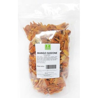 Green Essence Mango suszone plastry płatki 1 kg - miękkie i mokre naturalna przekąska Green Essence Mango suszone plastry płatki 1 kg - miękkie i mokre naturalna przekąska