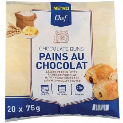 Metro Chef Bułeczki z czekoladą 20 sztuk 1,449 kg Metro Chef Bułeczki z czekoladą 20 sztuk 1,449 kg
