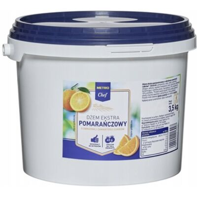 Metro Chef Dżem ekstra pomarańczowy o obniżonej zawartości cukrów 3,5 kg Metro Chef Dżem ekstra pomarańczowy o obniżonej zawartości cukrów 3,5 kg