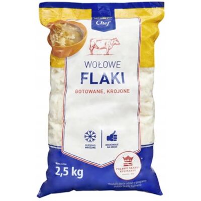 Metro Chef Flaki Wołowe Gotowane, Krojone, Mrożone 2,5 Kg Metro Chef Flaki Wołowe Gotowane, Krojone, Mrożone 2,5 Kg